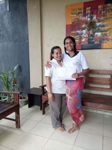 Reeva Bali Spa School Student